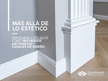 MÁS ALLÁ DE LO ESTÉTICO: GUÍA COMPLETA PARA USAR MOLDURAS Y ZÓCALOS COMO REFUERZOS ANTIGRIETAS Y CANALES DE DISEÑO