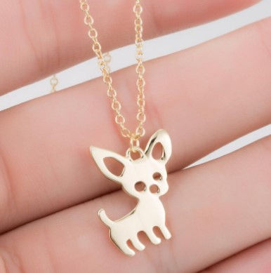 Thumbnail: Animal Necklace and Earring Set with Copper Chain