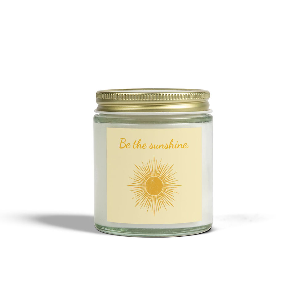 "Be the Sunshine" Scented Candle – Light Up Your Space with Warmth & Positivity