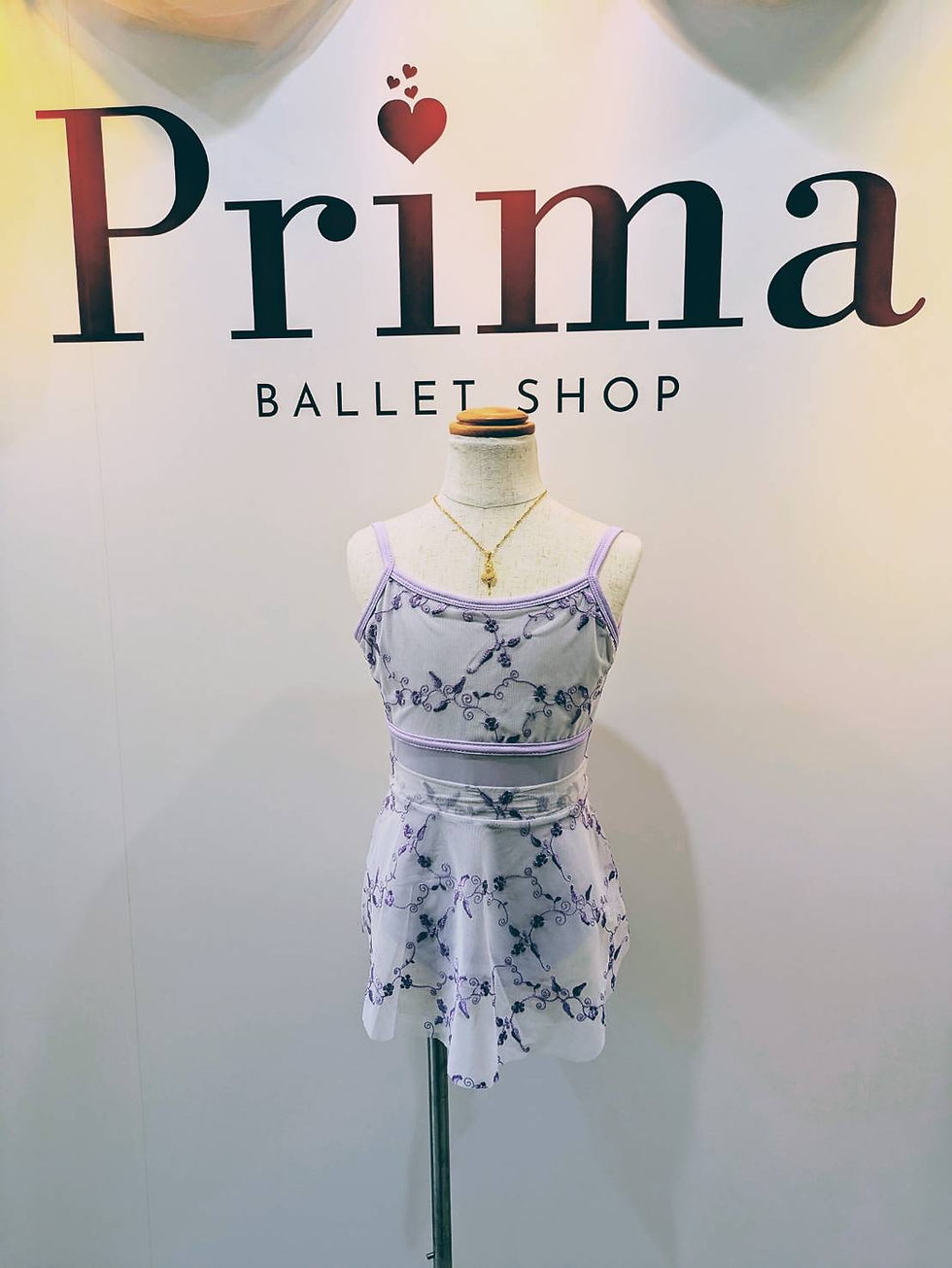 キャミソール刺繍ツインセットレオタードスカート付き