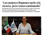 “Las mujeres llegamos tarde a la ciencia, pero vamos caminando” _ La Silla Rota.PNG