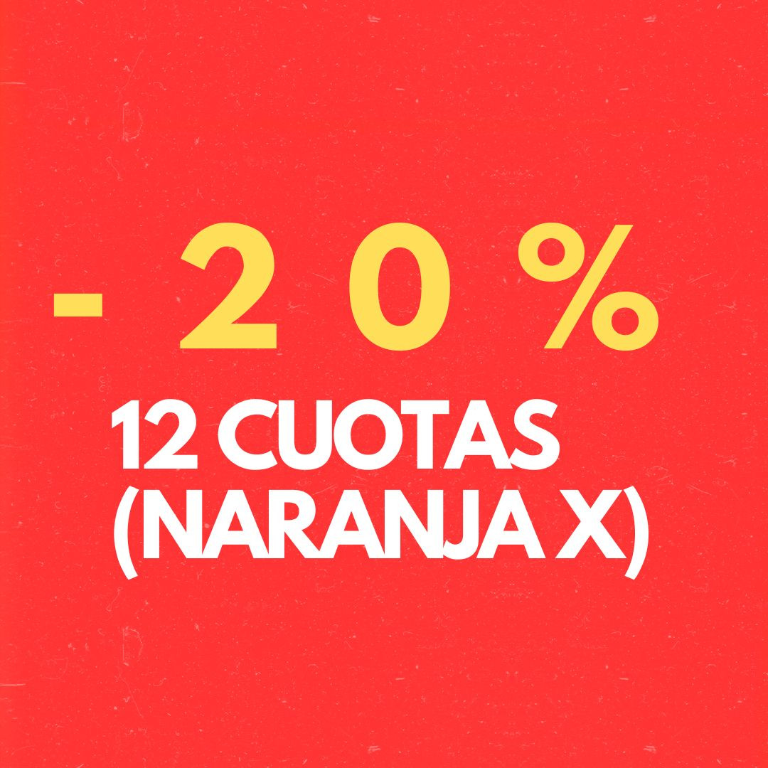 20% OFF en 12 Cuotas