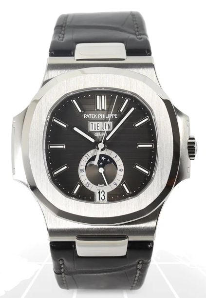 PATEK PHILIPPE NAUTILUS ANNUAL CALENDAR MOONPHASE