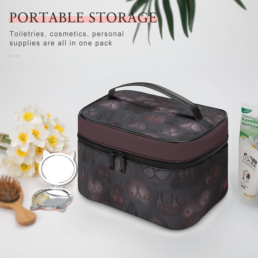 Toiletry Bag  | All Boobies Matter in the Dark | Travel Handheld Cosmetic Bag