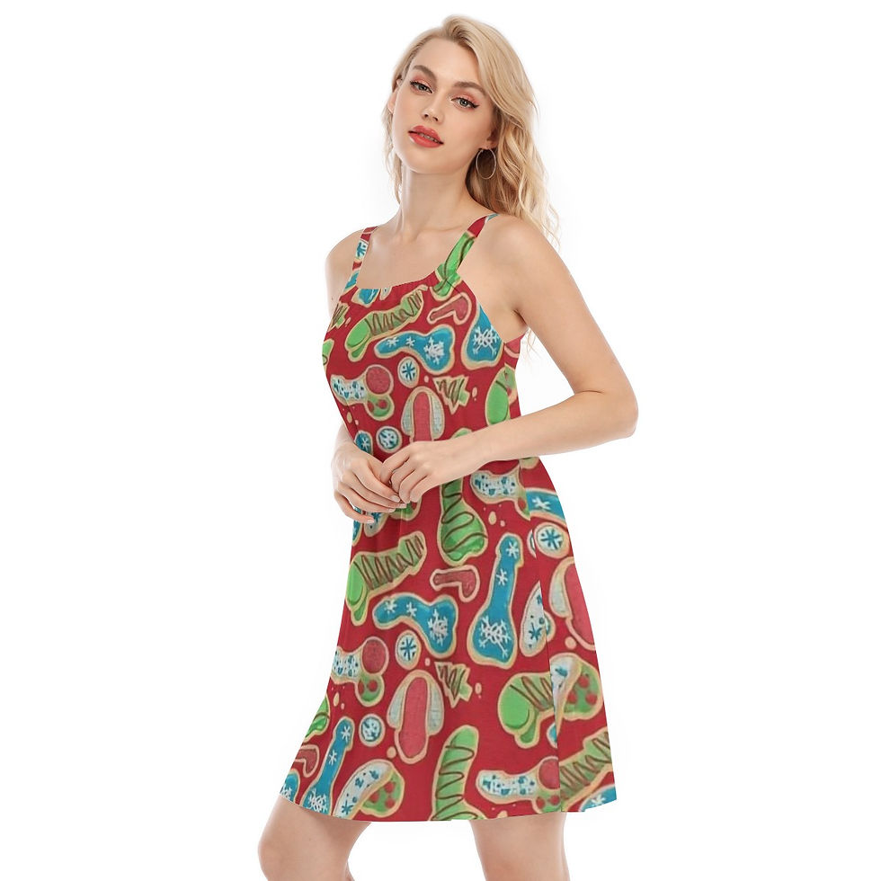 Cami Moo Moo | Breathable Dress | Naughty Christmas Cookies | Yo! Chlo Chlo Nig