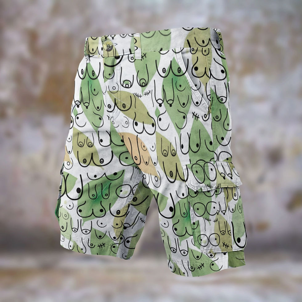 Cargo Shorts |  Leave my Boobies Out of This | Men's Durable Classic Cargo