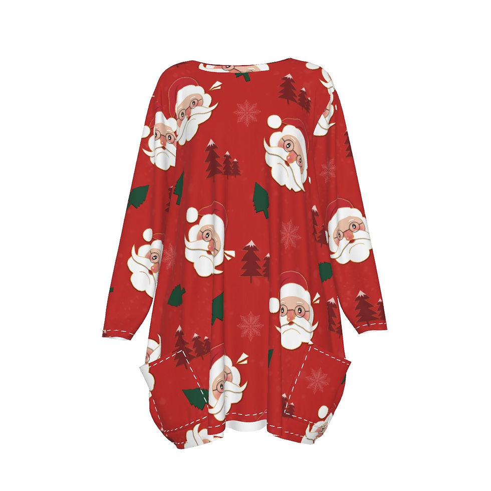 Christmas Santas Here | Moo Moo Nighty for Women | Yo! Chlo Chlo Jammies