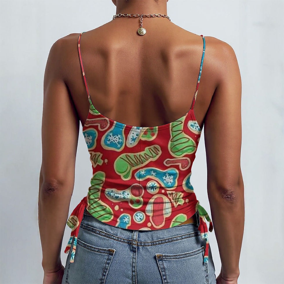 Spaghetti Strap Tank Top | Naughty Christmas Cookies | Cami Tank for Women