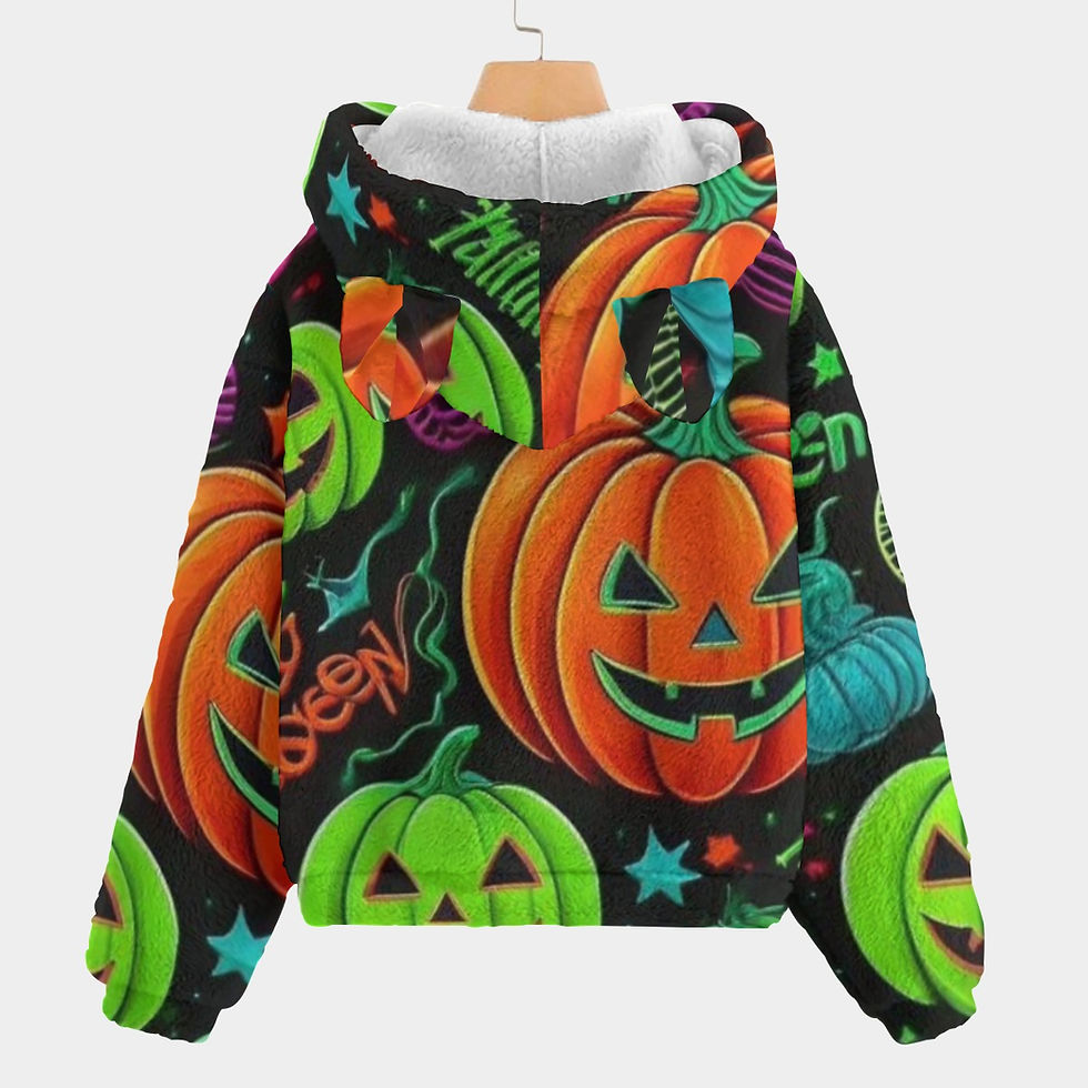 Fleece Hoodie |  Chloe Halloween | Ultra Soft Warm Hoodie with Ear