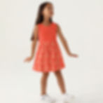 Yo! Chlo Chlo Fashion A-Line Dress | Thanksgiving Apparel for Girls | Soft Breathable Flare Skirt