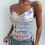 Thumbnail: Spaghetti Strap Tank Top | Pastel Polka Dot Boobies | Cami Tank for Women