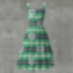 Snowflakes and Stripes Ruffle Hem Dress | Christmas Ultra Soft