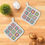 Thumbnail: Granny Square Crochet Print Heat-Resistant Glove and Pad Sets