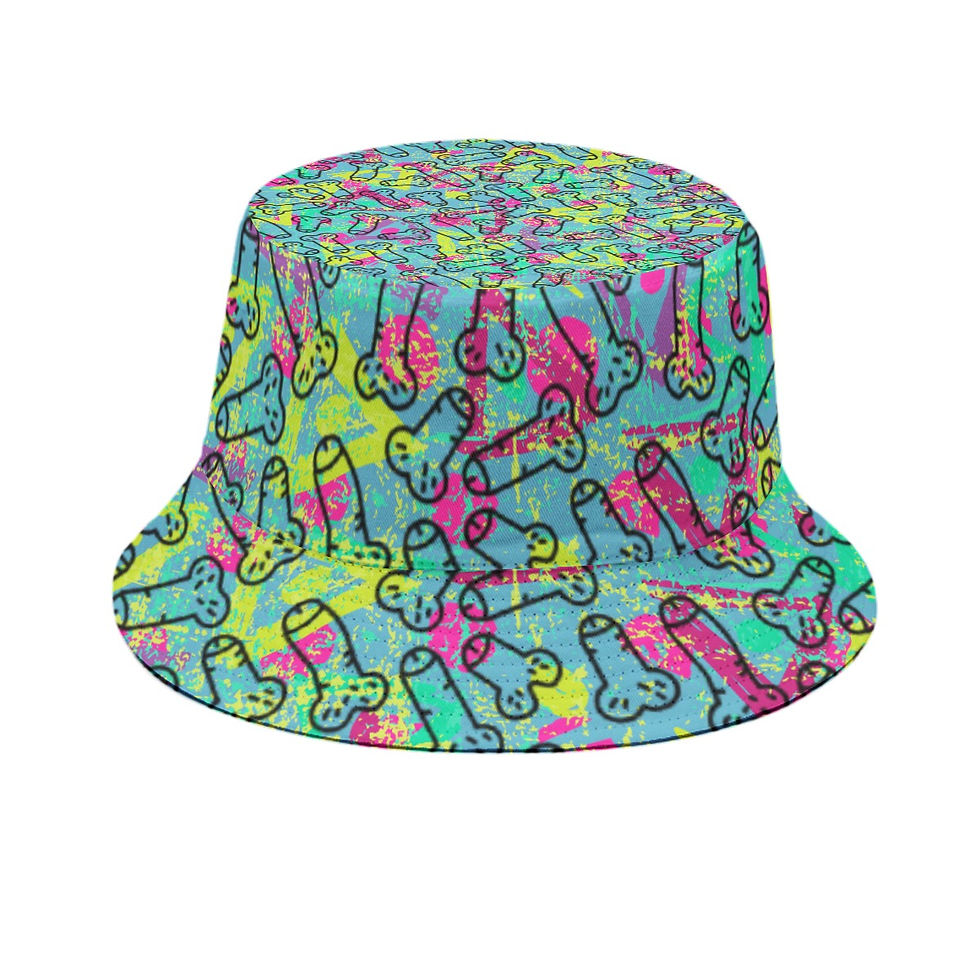 Beach Hat | Twig and Berries | Teal Retro  | Fashion Unisex Hat