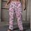 Thumbnail: Lounging Pants | Naughty Pink Garden | Elastic Drawstring  for Men