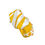 Thumbnail: Scrunchie | Yellow and White | Ponytail Braid Bun for Hair | Yo! Access