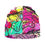 Thumbnail: Knitted Beanie | Twig and Berries Hot Pink 80's Style | Double Sided Hat