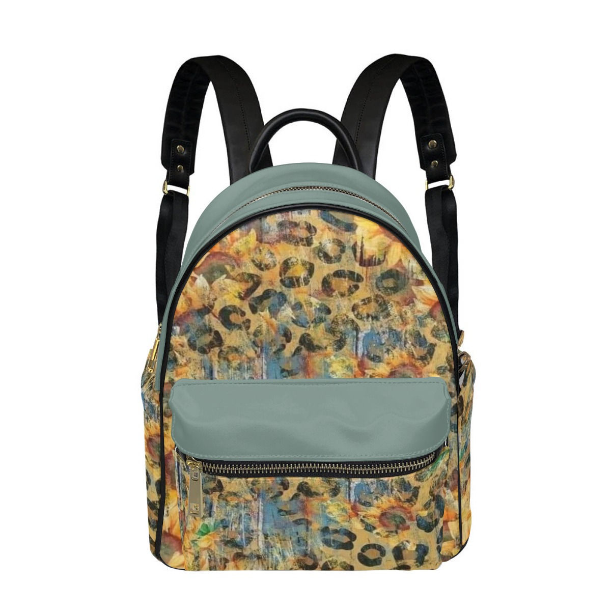 Country Blue Sunflower Leopard Backpack Purse Personalized FREE Yo! Chlo Chlo