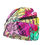 Thumbnail: Knitted Beanie | Twig and Berries Hot Pink 80's Style | Double Sided Hat