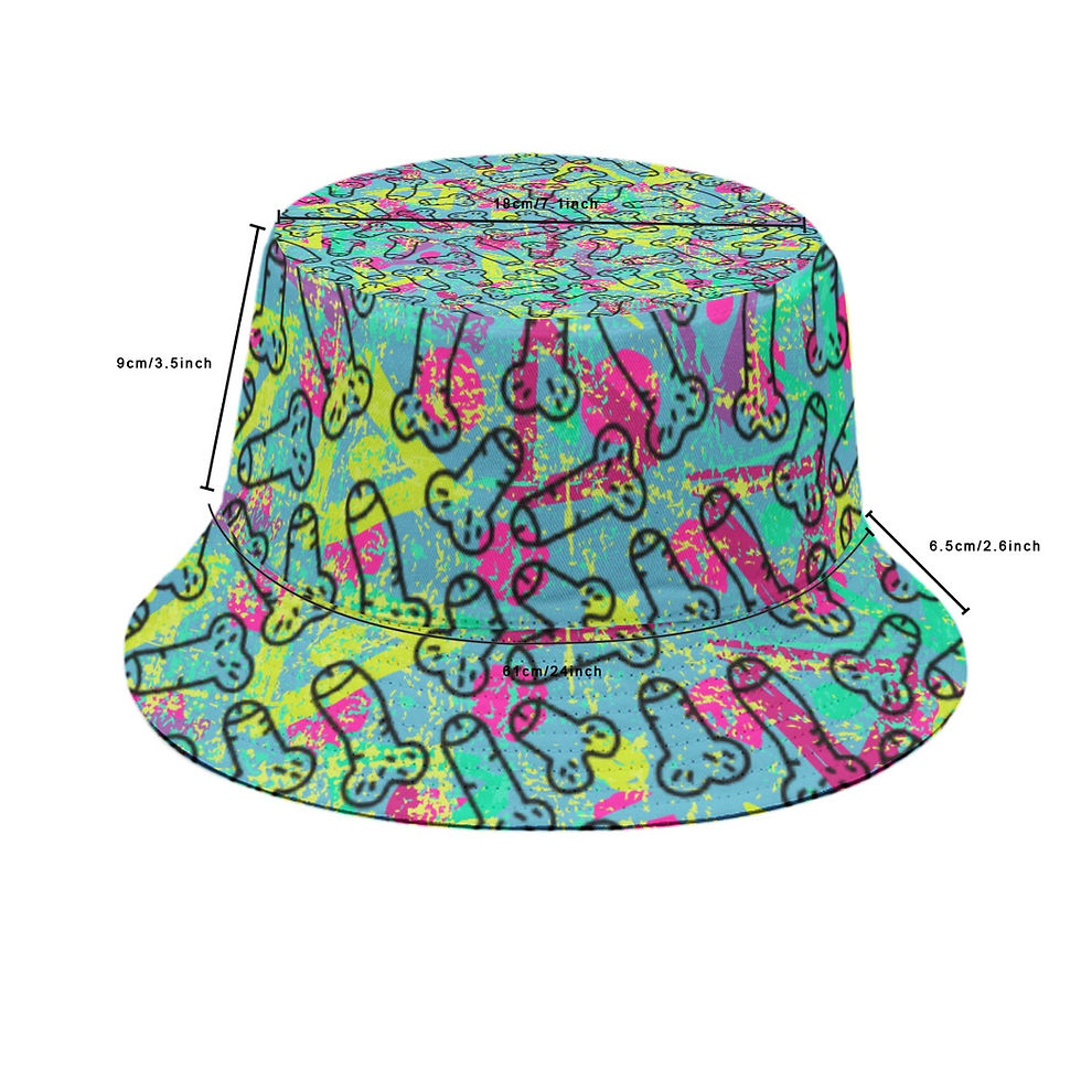 Beach Hat | Twig and Berries | Teal Retro  | Fashion Unisex Hat