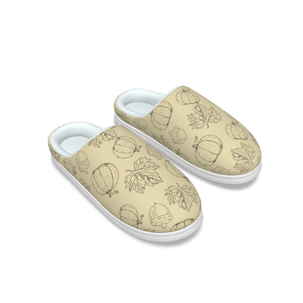 Softest Constant Temperature Slippers | Pale Pumpkins | Fall | Non Slip Sl