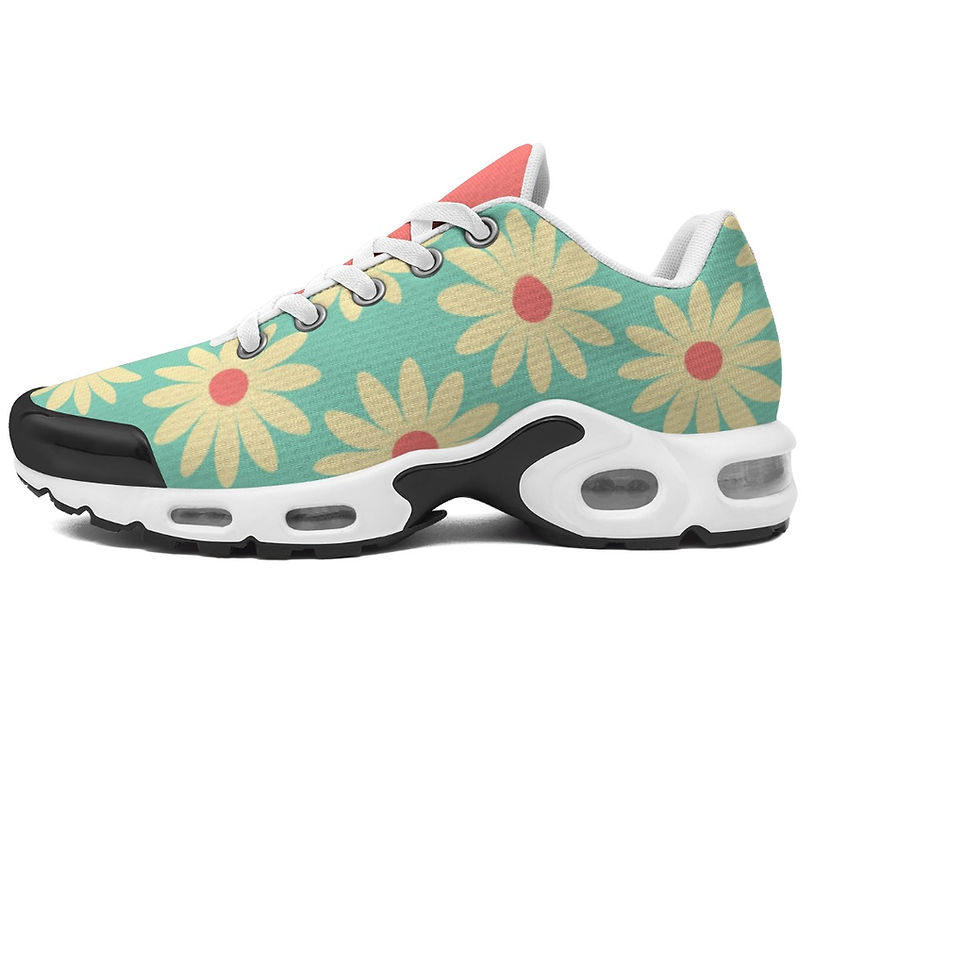 Yo! Chlo Chlo Simple Daisies on Salmon Women's Air Cushion Sport Shoes