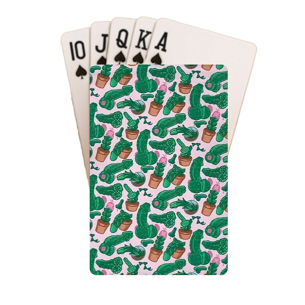 Deck of Playing Cards | Don't Be a Prick Dick Cacti | Yo! Naughty Gifts