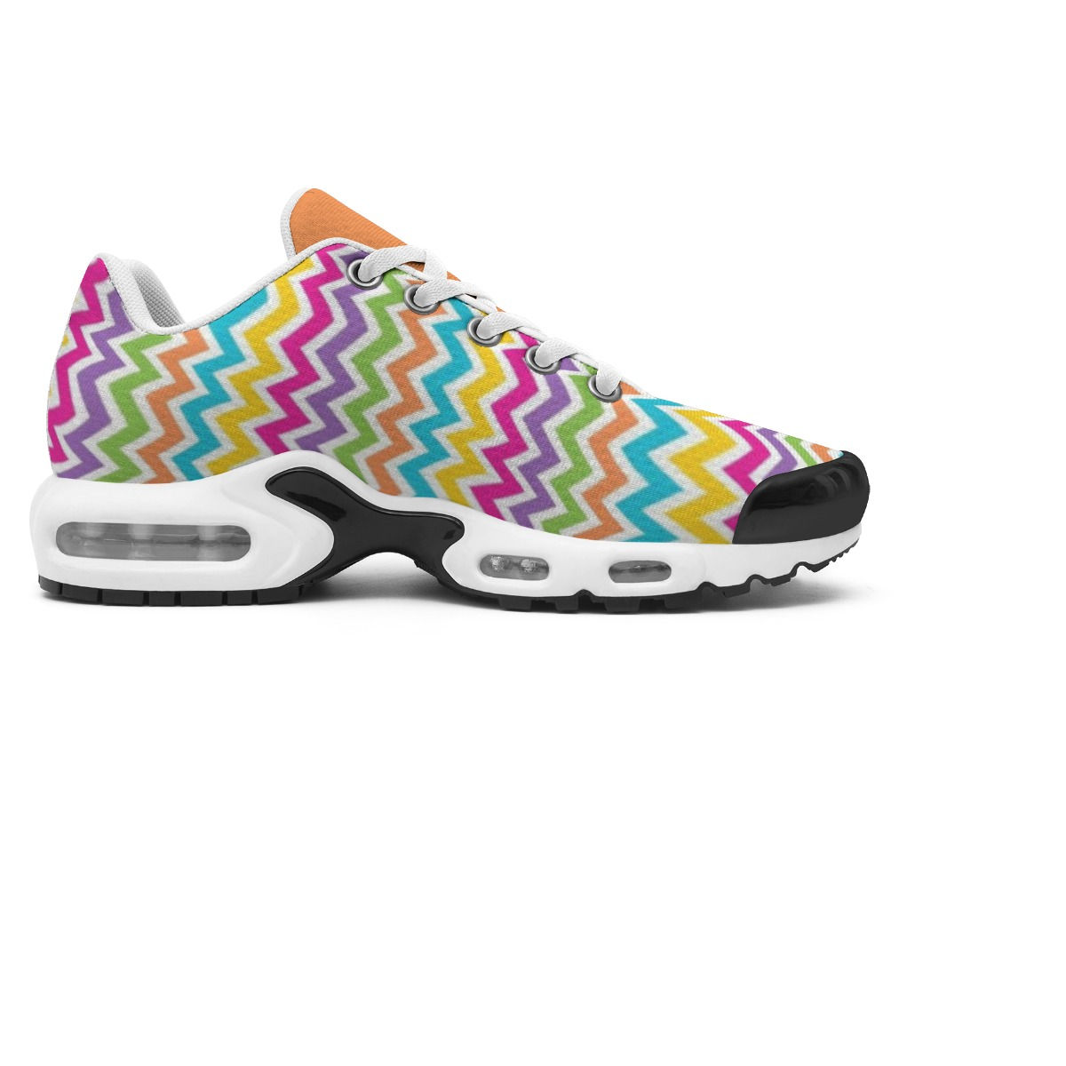 Yo! Chlo Chlo Peachy Pastel Chevron Women's Air Cushion Sport Shoes