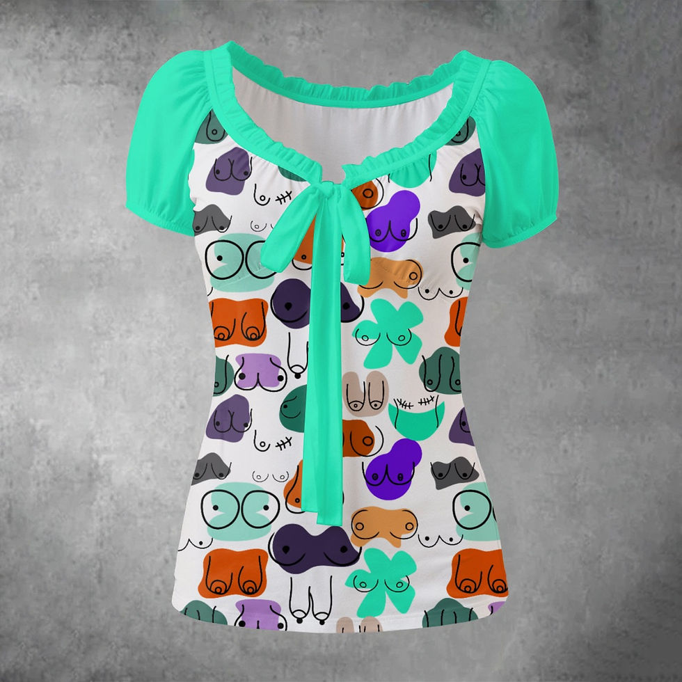 Baby Doll Shirt l | All Boobies Matter Chloe's Pic | Pleated Sexy Shirt for Wom