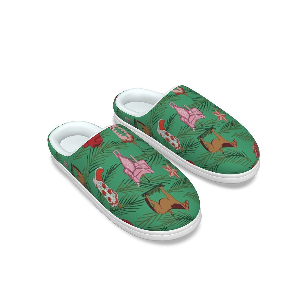 Cowgirl Christmas Tree Super Soft Warm Slippers for Women