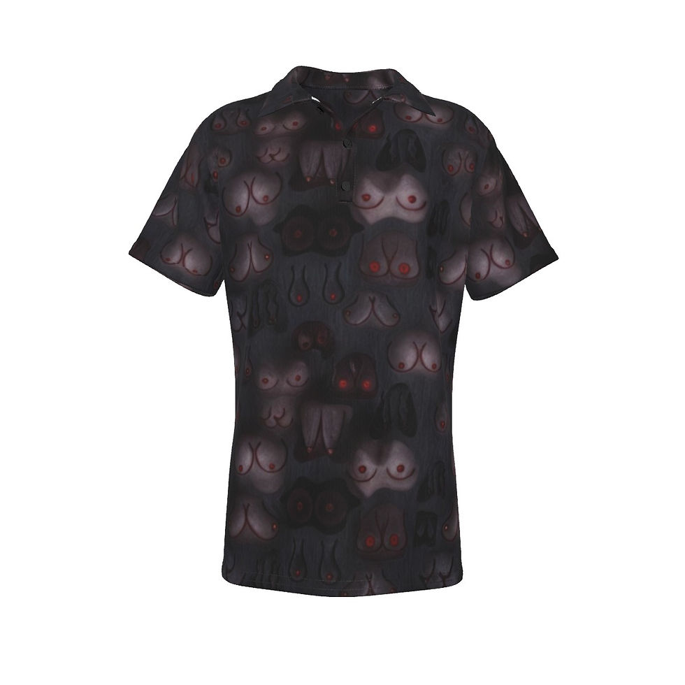 Polo Shirt | Classic Lightweight | Boobies in the Dark | Casual Shirt for Men