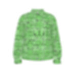 Jean Jacket | All Boobies Matter Pale Green Plaid Unisex Lapel Ja