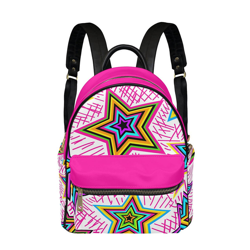 Yo! Chlo Chlo I'm a Star on Hot Pink Backpack Purse Personalized FREE