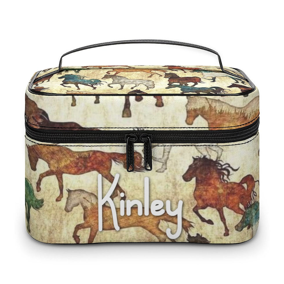 Wild Horses Large Capacity Toiletry Organizer Bag