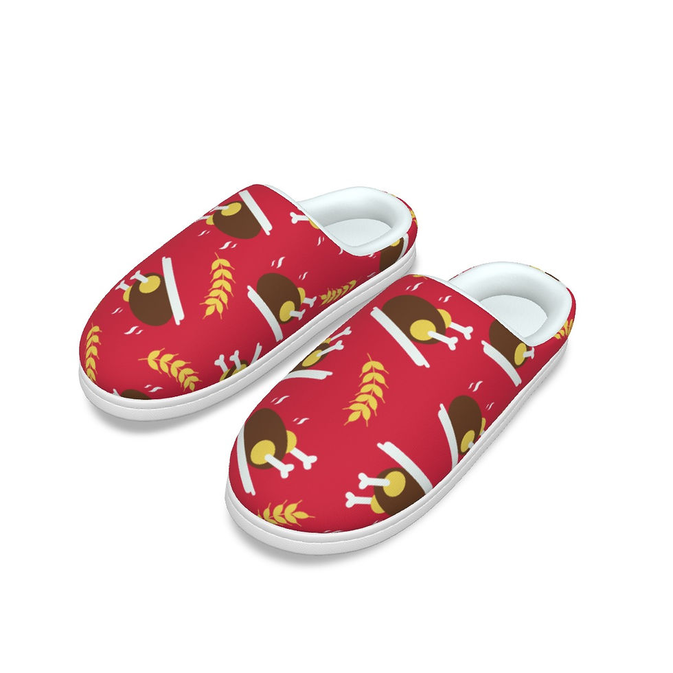 Softest Constant Temperature Slippers | Drumstick | Thanksgiving | Non Slip