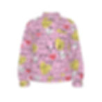 Jean Jacket | All Boobies Matter Pink and Yellow Love | Unisex Lapel Cotton
