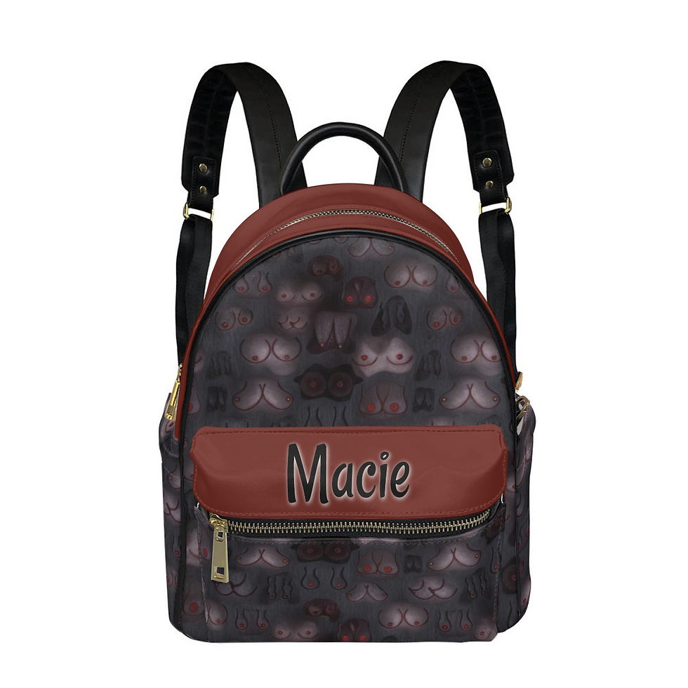 Purse Backpack | All Boobies Matter Boobies in the Dark | Personalized Small