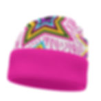 Yo! Chlo Chlo I'm a Star on Hot Pink Double Sided Knit Hat Beanie Cap