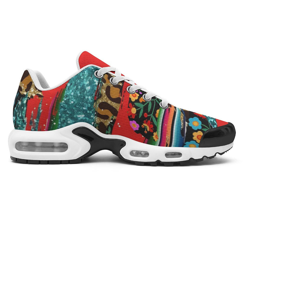 Wildflower Leopard Print Women's Air Cushion Sport Shoes