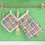 Thumbnail: Granny Square Crochet Print Heat-Resistant Glove and Pad Sets
