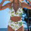 Thumbnail: Two Piece Halter Bikini Set | All Boobies Matter | Leaf My Boobies Alone