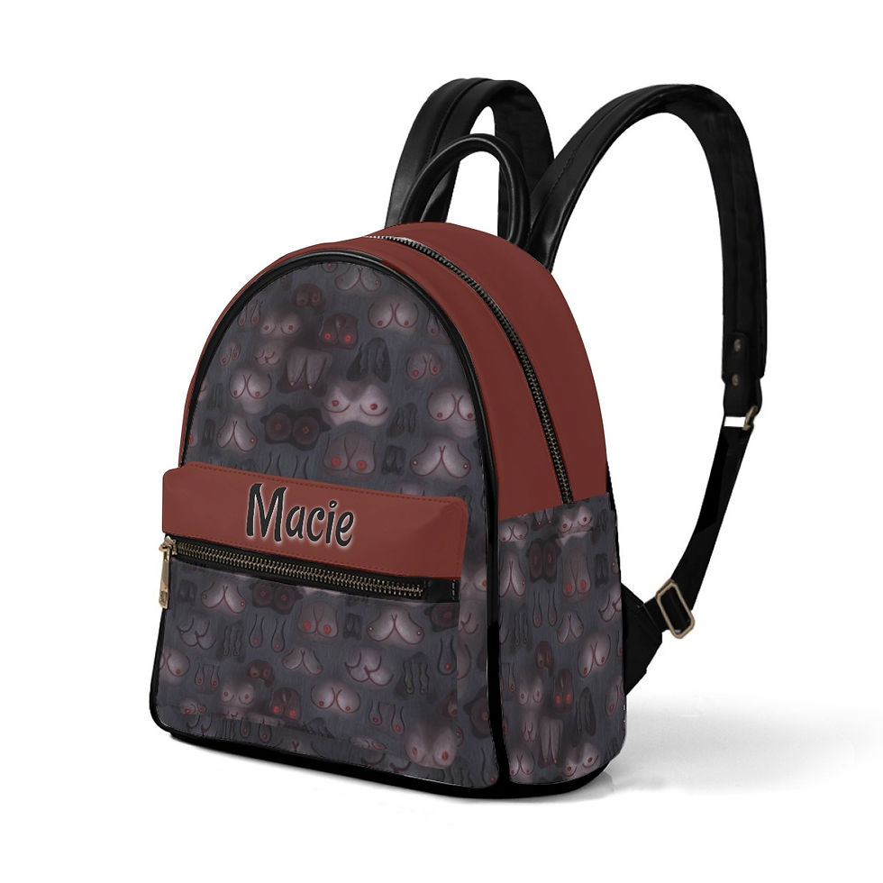 Purse Backpack | All Boobies Matter Boobies in the Dark | Personalized Small