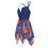 Thumbnail: 4th of July Floral Sleeveless Sexy Beach Dress for Women