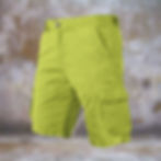 Men's Cargo Shorts | Pea Green with Itty Bitty Tropics | Print Pockets