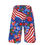 Thumbnail: 4th of July Floral Men's Beach Swim Trunks for the Love of America