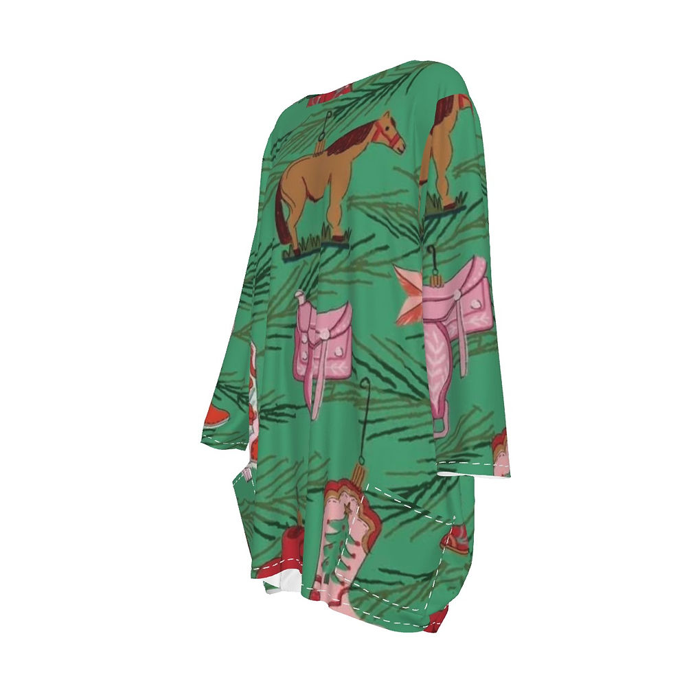 Cowgirl Christmas Tree | Moo Moo Nighty for Women | Yo! Chlo Chlo Jammies
