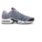 Plumb and Teal Chevron Women's Air Cushion Sport Shoes