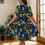 Thumbnail: V-Neck Sun Dress | U of M Paisley | A-Line Free Flowing Dress | Yo!