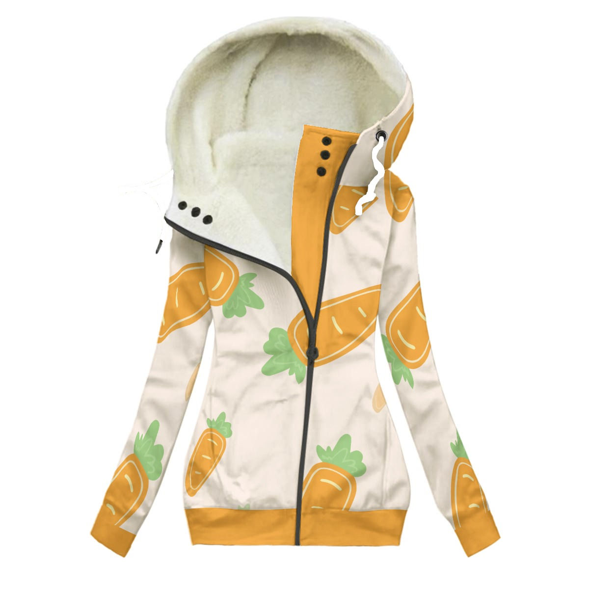 Dangle the Carrot Women's Long Jacket With Fleece Lining