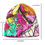 Thumbnail: Knitted Beanie | Twig and Berries Hot Pink 80's Style | Double Sided Hat